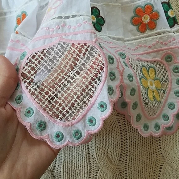 Zara NWOT Embroidered Light Cotton Skort - Picture 3 of 12